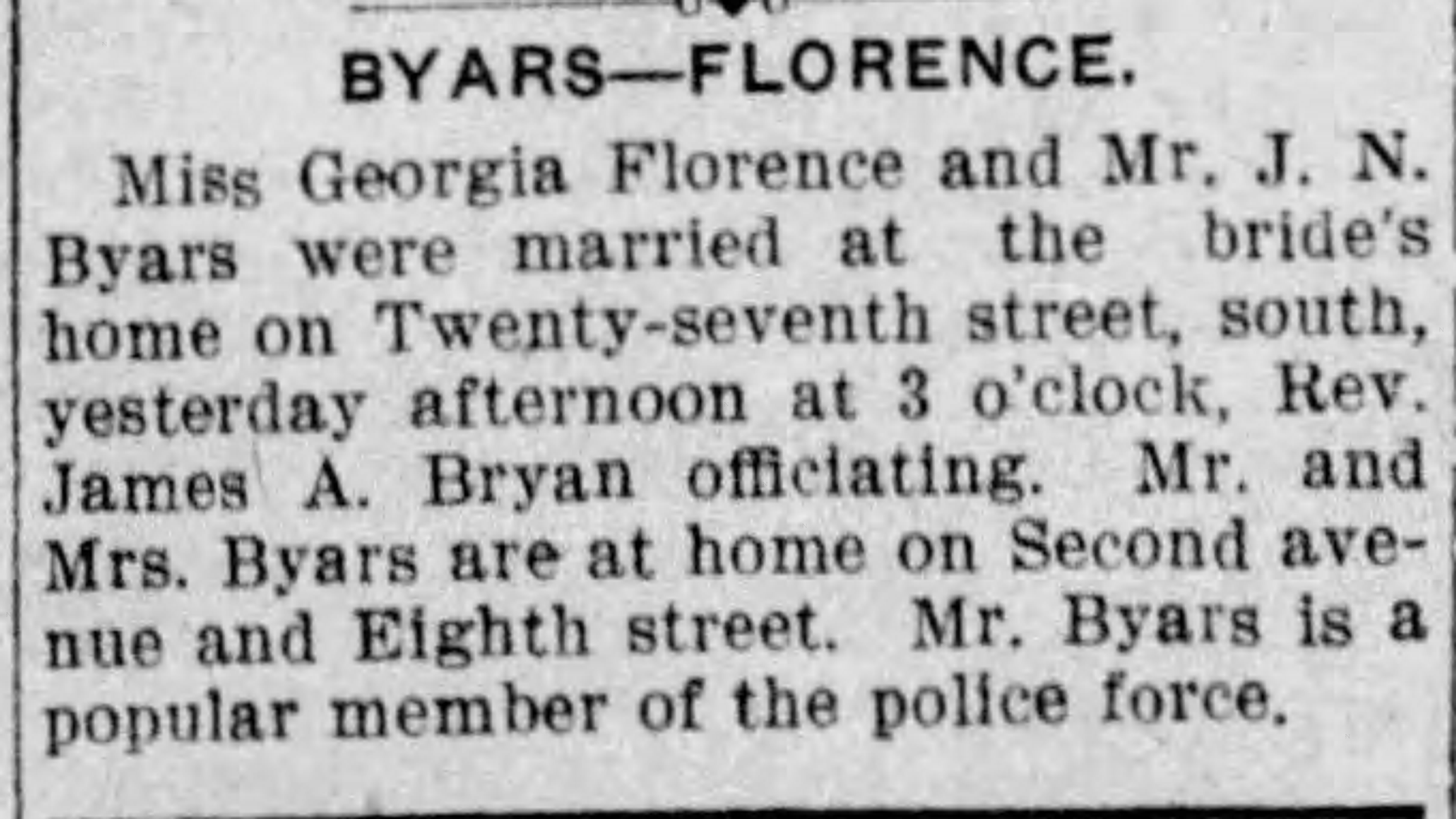 Georgia Florence-J.N. Byars